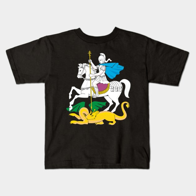 Saint George and the Dragon Kids T-Shirt by Rough-Cut Head